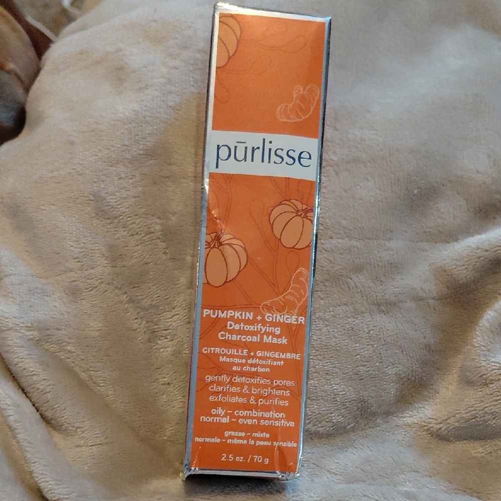 Purlisse Pumpkin Ginger Detox Mask - Orange and White